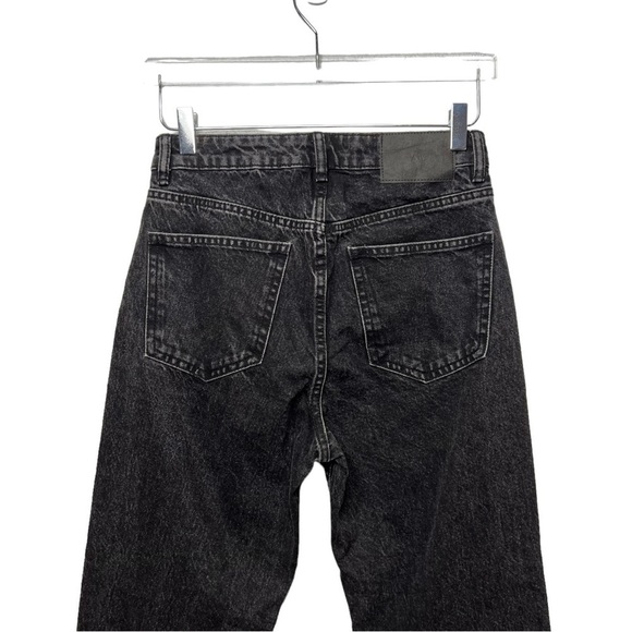 Zara High Rise Black Wash 100% Cotton Women’s Jeans Sz 4 - Picture 9 of 11